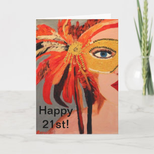 "Happy 21st" Sassy Lady Birthday Card