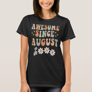Happy 22nd Birthday 22 Year Old Awesome Since Augu T-Shirt