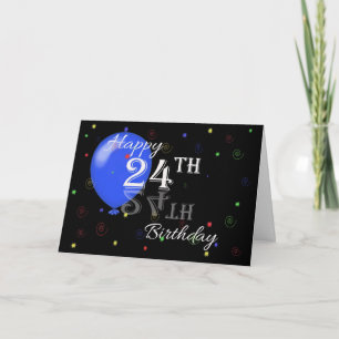 Happy 24th Birthday Card