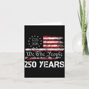 Happy 250 Years 1776 2026 Birthday for Men Women Card