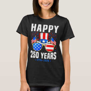 Happy 250 years 1776 2026 birthday for men womenHa T-Shirt