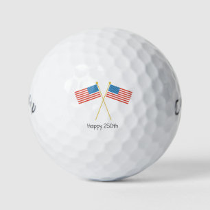 'Happy 250th' America's 250th Anniversary July 4th Golf Balls