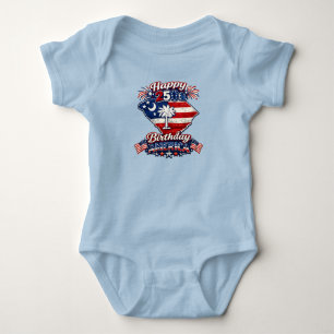 Happy 250th Birthday America South Carolina State Baby Bodysuit