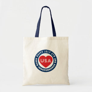 Happy 250th Independence Day July 4th Love USA Tote Bag