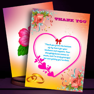 Happy 25th Anniversary  Thank You Card