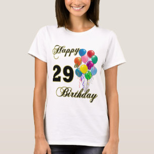Happy 29th Birthday Balloons T-Shirt