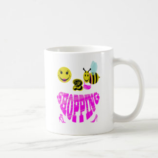 happy 2 bee shopping coffee mug