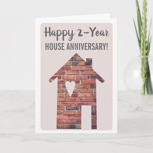 Happy 2-Year Houseaversary Card (Front)