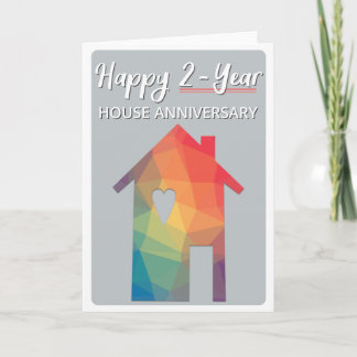 Happy 2 -Year Houseaversary House Anniversary Card
