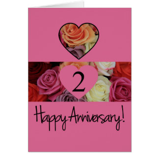 Happy 2nd Anniversary roses