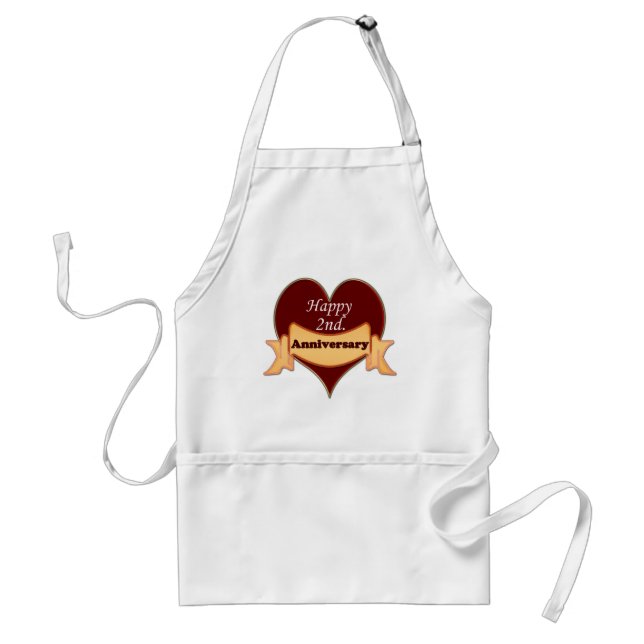 Happy 2nd. Anniversary Standard Apron (Front)