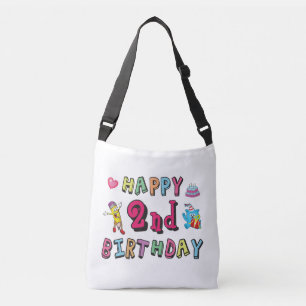 Happy 2nd Birthday. 2 year b-day. Crossbody Bag
