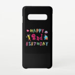 Happy 2nd Birthday. 2 year b-day. Samsung Galaxy Case<br><div class="desc">Happy 2nd Birthday. Funny and cute Birthday design with lovely teddy bear holding a gift and a funny pencil writing the birthday wishes. A perfect match for clothing,  shirts and accessories.</div>