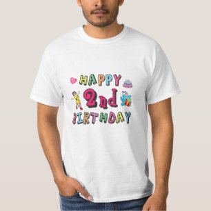 Happy 2nd Birthday 2 year b-day surprise T-Shirt