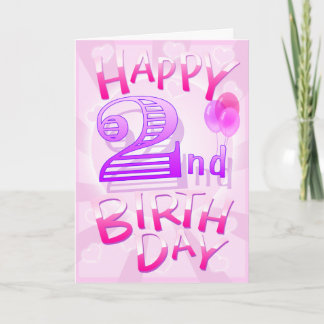 Happy 2nd Birthday Card