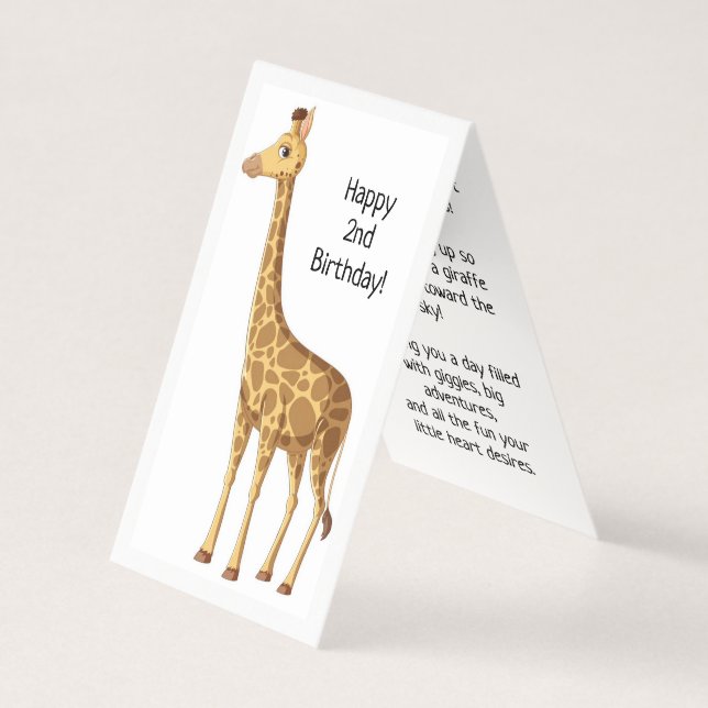 Happy 2nd Birthday - Children's Card (Front)