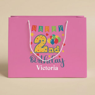 Happy 2nd Birthday Large Gift Bag