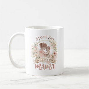 Happy 2nd Mothers Day Mama for Men Women Kids  Coffee Mug