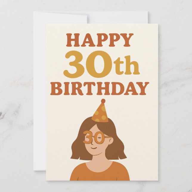 Happy 30th birthday card  (Front)