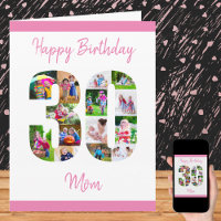 Happy 30th Birthday Mum 30 Number Photo Collage