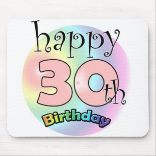 Happy 30th birthday (roze) mouse pad