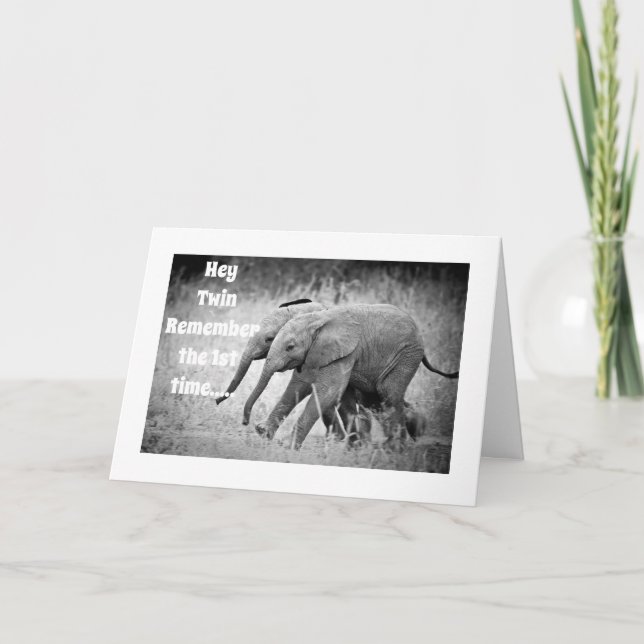 HAPPY **30th BIRTHDAY TO MY "TWIN" CARD (Front)