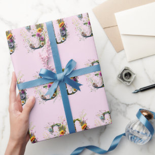 Happy 30th Birthday Wildflowers Happy Birthday Wrapping Paper