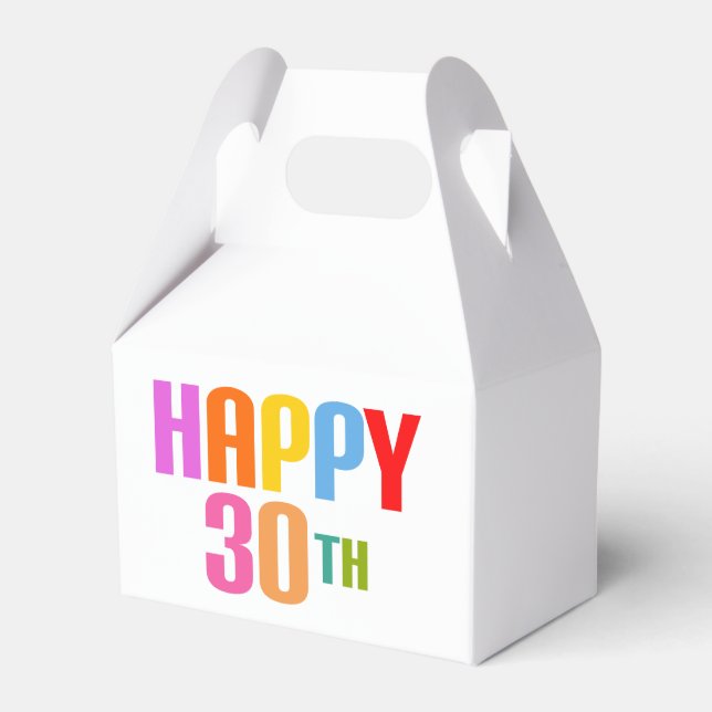 Happy 30th favour box (Front Side)