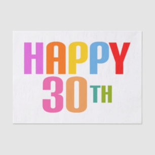 Happy 30th tissue paper