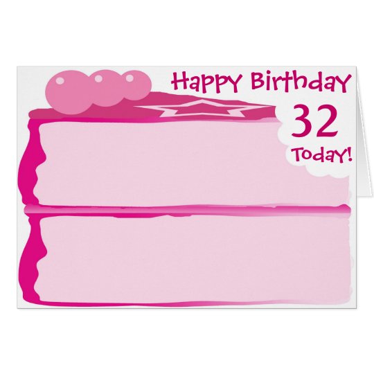 Happy 32nd Birthday Card