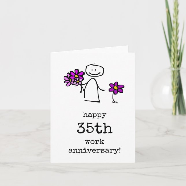 Happy 35th Work Anniversary Card (Front)