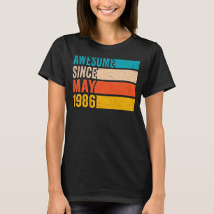 Happy 36th Birthday Party 36 Year Old Awesome Sinc T-Shirt