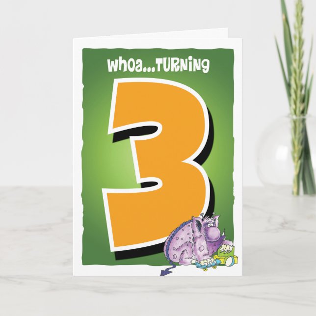Happy 3rd birthday card (Front)