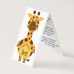 Happy 3rd Birthday - Children's Card