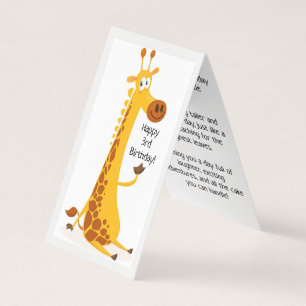 Happy 3rd Birthday - Children's Card