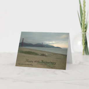 Happy 40th Anniversary Card