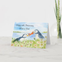 Happy 40th Anniversary Mom & Dad Puffins 