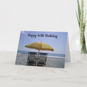 HAPPY **40th** BIRTHDAY Card