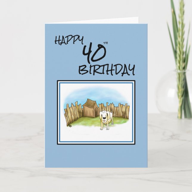 Happy 40th Birthday Card (Front)