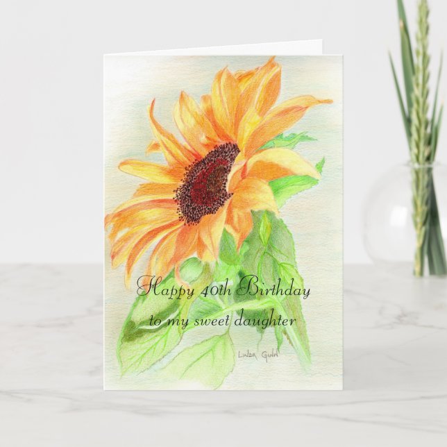 Happy 40th Birthday Card (Front)