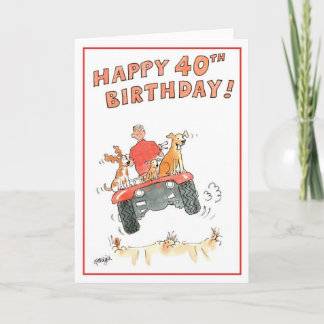 Happy 40th Birthday greeting card
