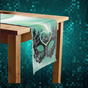 Happy 40th Birthday Masquerade Mask   Short Table Runner