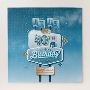 Happy 40th Birthday Puzzle (20x20)