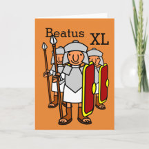 Happy 40th Birthday Roman Legion Greetings Card