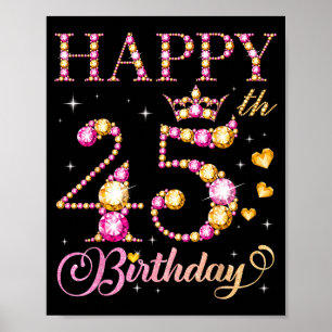Happy 45th Birthday 45 Years Old Men Women Birthda Poster