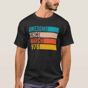 Happy 46Th Birthday 46 Year Old Awesome Since Marc T-Shirt