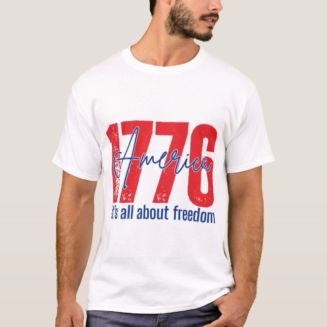Happy 4 of July tee shirt (Front)
