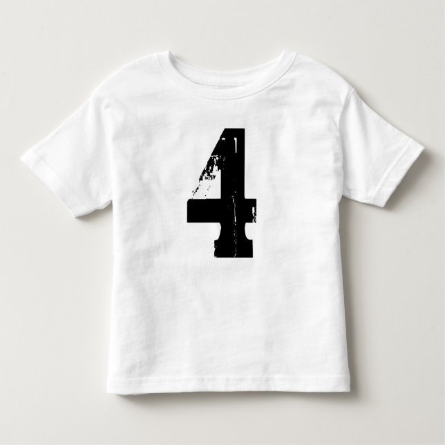 Happy 4th Birthday Toddler T-Shirt (Front)