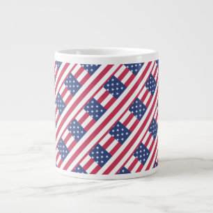 Happy 4th July Independence Day  Large Coffee Mug