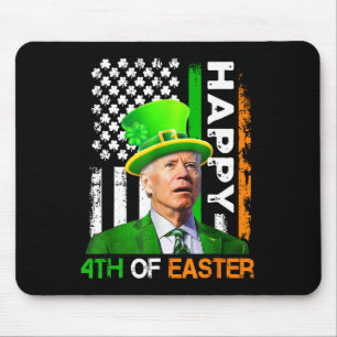 Happy 4th Of Easter Joe Biden Us Flag Women Men Ea Mouse Pad